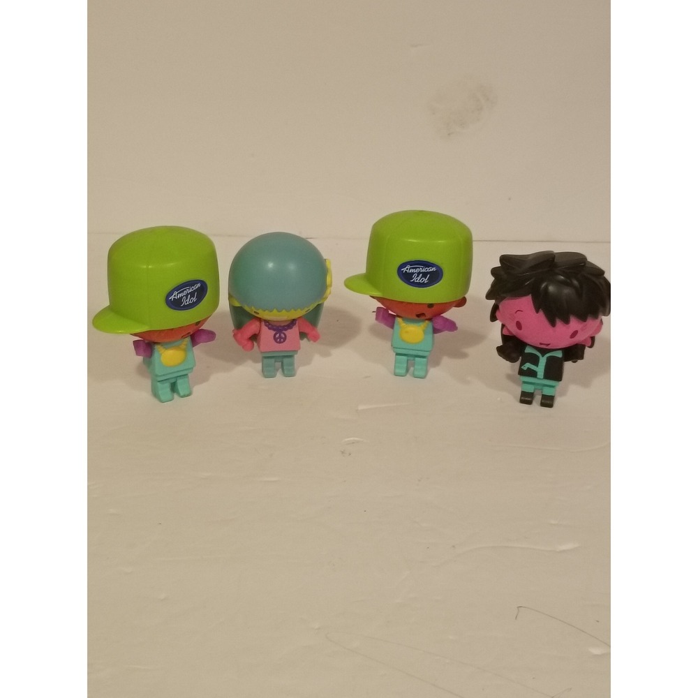 Lot of 4 American Idol McDonalds Happy Meal Toys 2008 Musical Figures